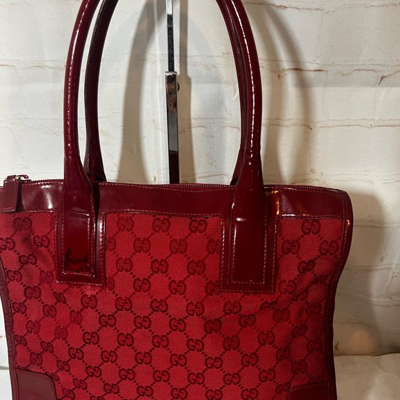 GUC Gucci GG Red Ophidia Small Tote - Picture 2 of 10